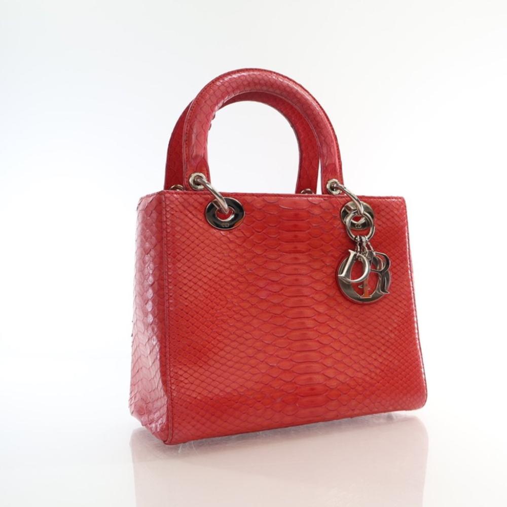 Pink Leather Dior Lady Dior