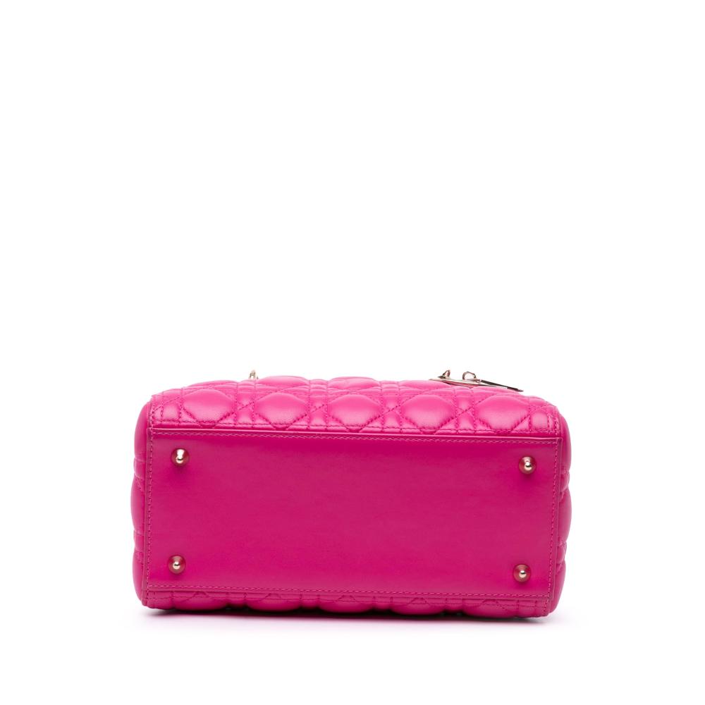 Pink Leather Dior Lady Dior