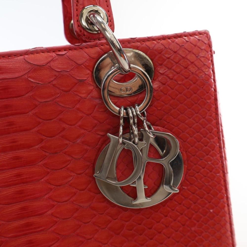 Pink Leather Dior Lady Dior