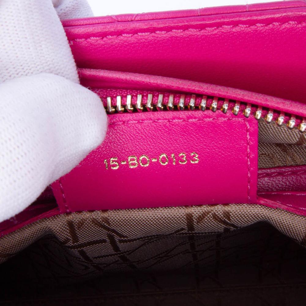 Pink Leather Dior Lady Dior