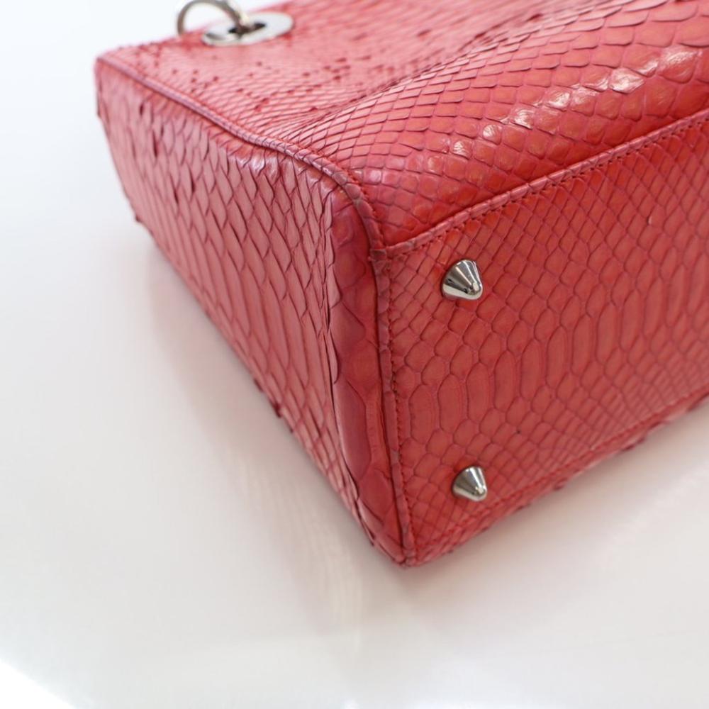 Pink Leather Dior Lady Dior