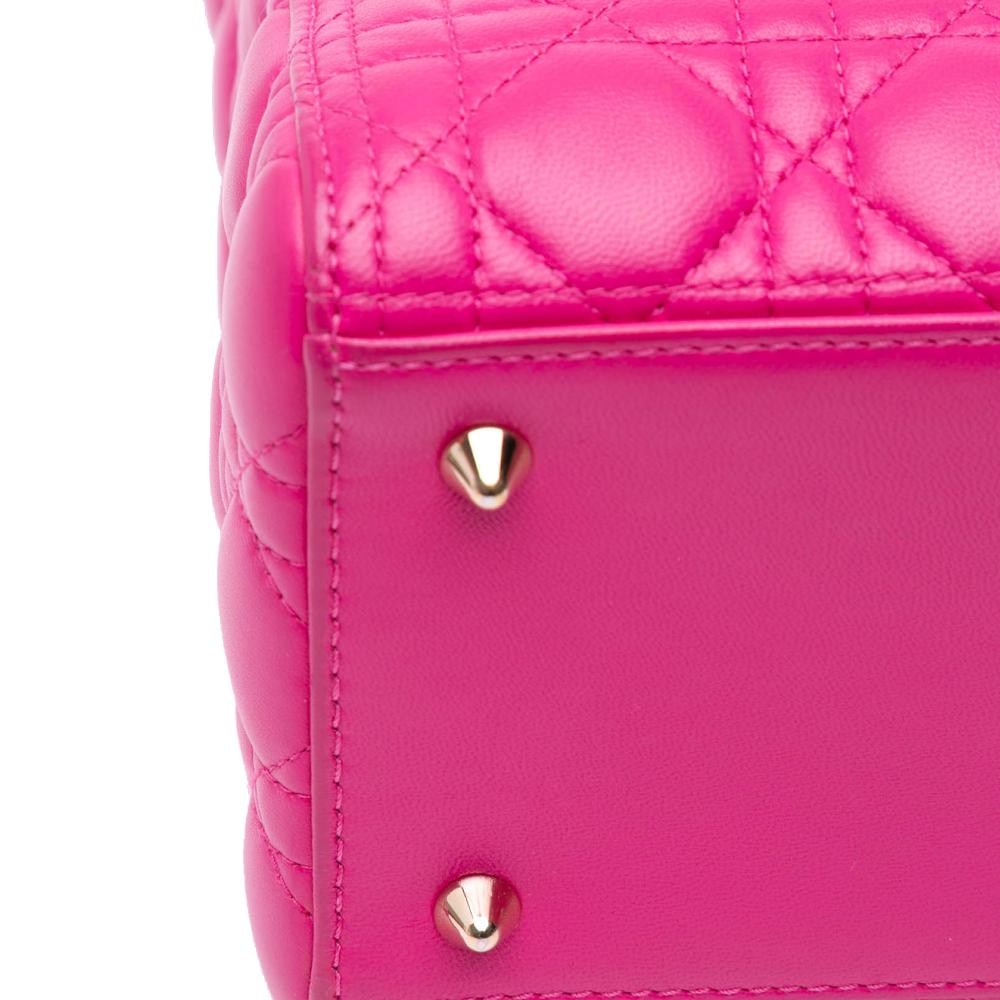 Pink Leather Dior Lady Dior