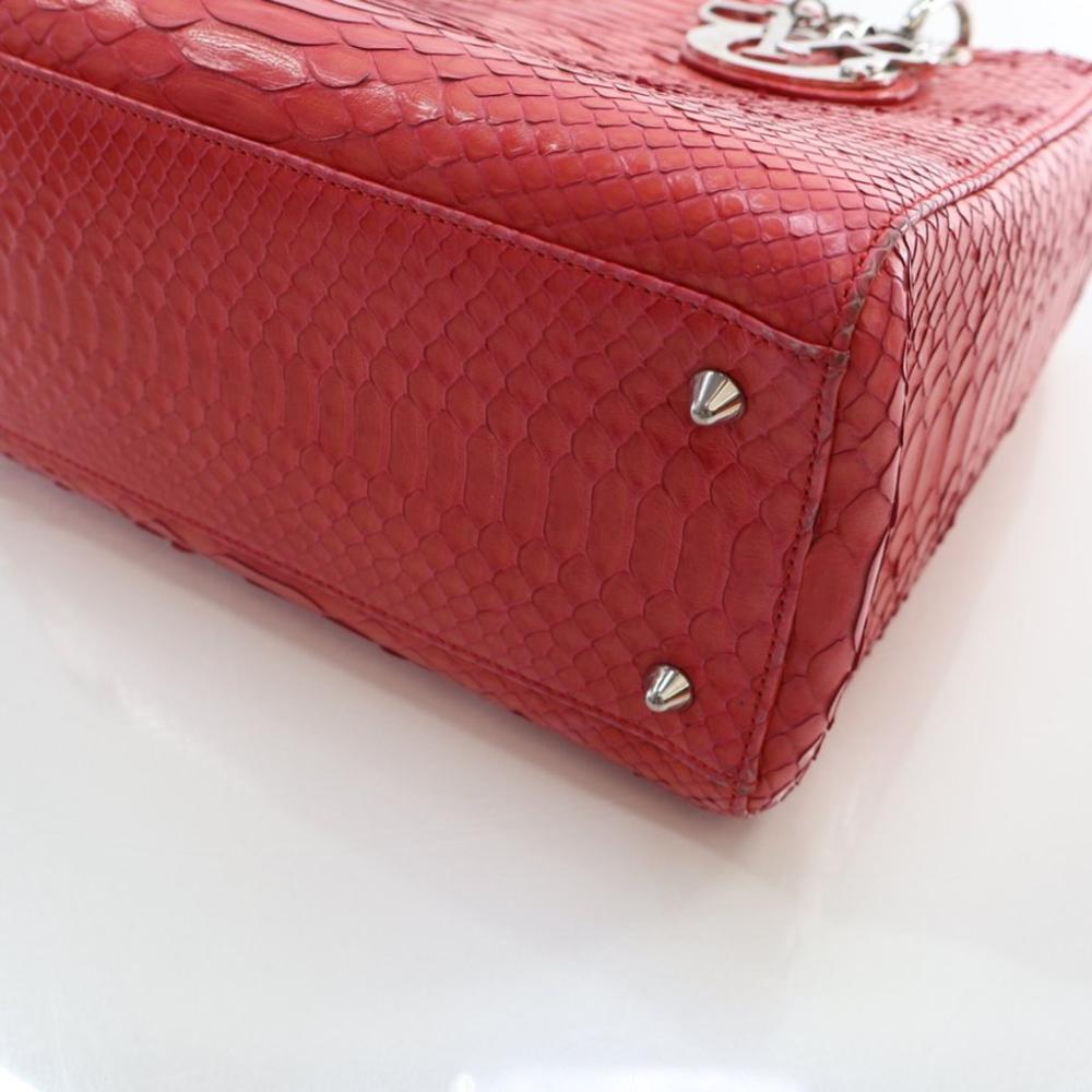 Pink Leather Dior Lady Dior