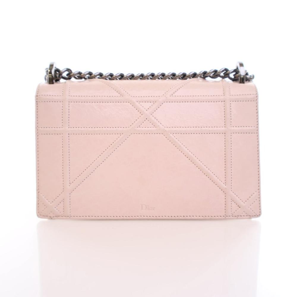 Pink Leather Dior Shoulder Bag