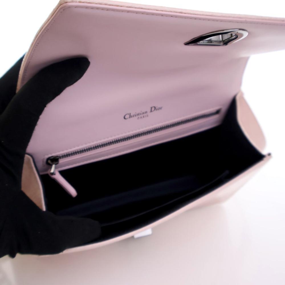Pink Leather Dior Shoulder Bag