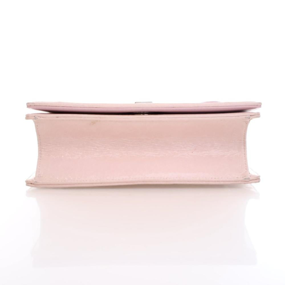 Pink Leather Dior Shoulder Bag