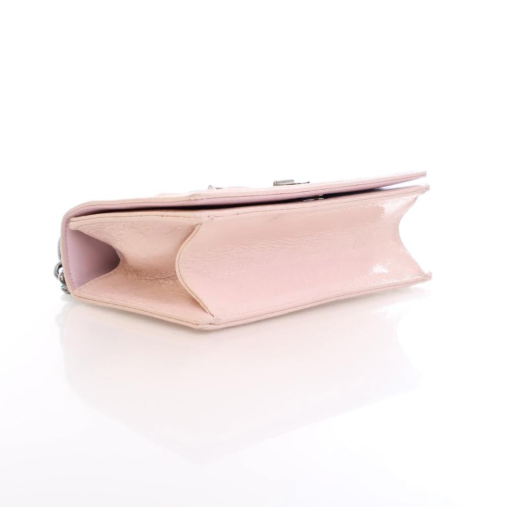 Pink Leather Dior Shoulder Bag