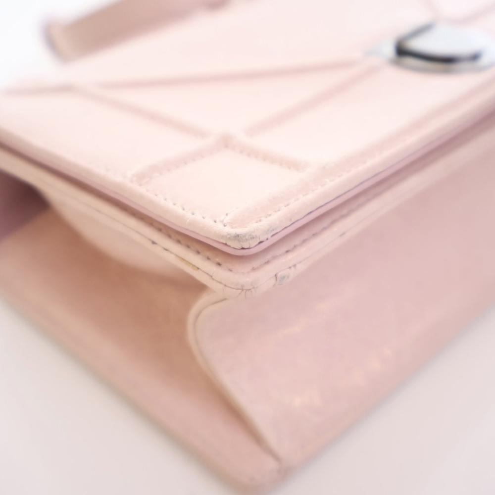 Pink Leather Dior Shoulder Bag