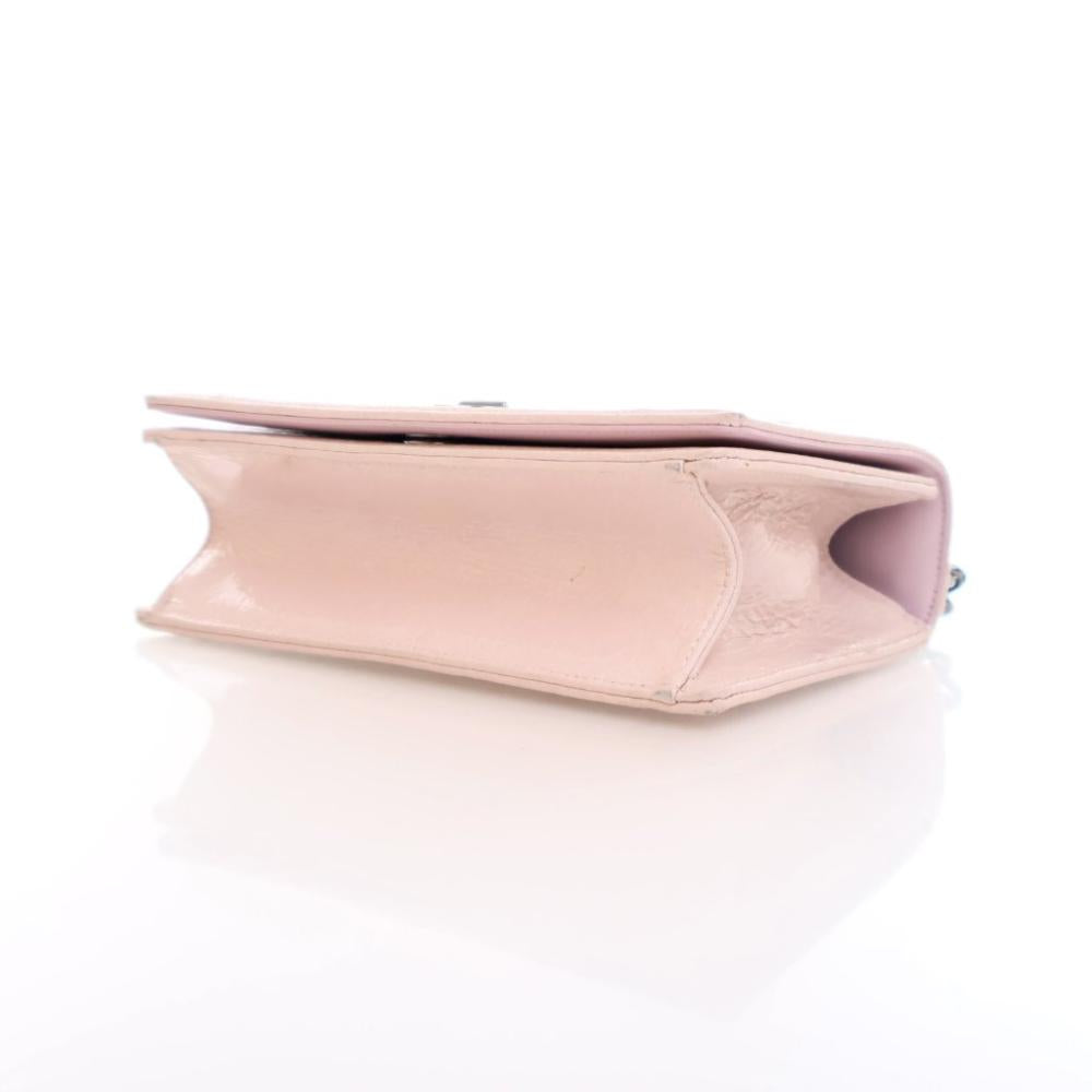 Pink Leather Dior Shoulder Bag