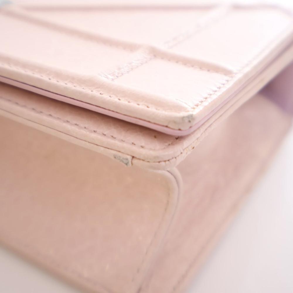 Pink Leather Dior Shoulder Bag