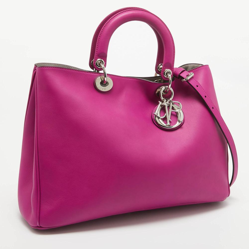 Pink Leather Dior Tote