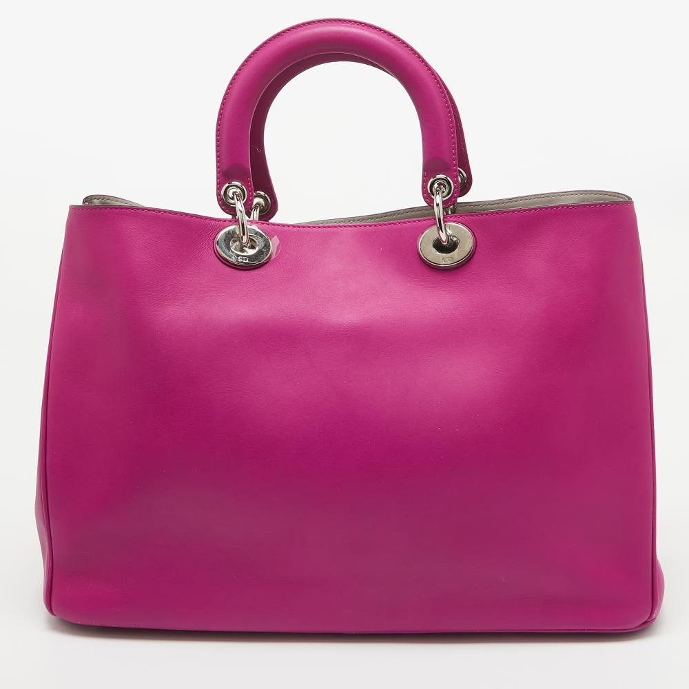 Pink Leather Dior Tote