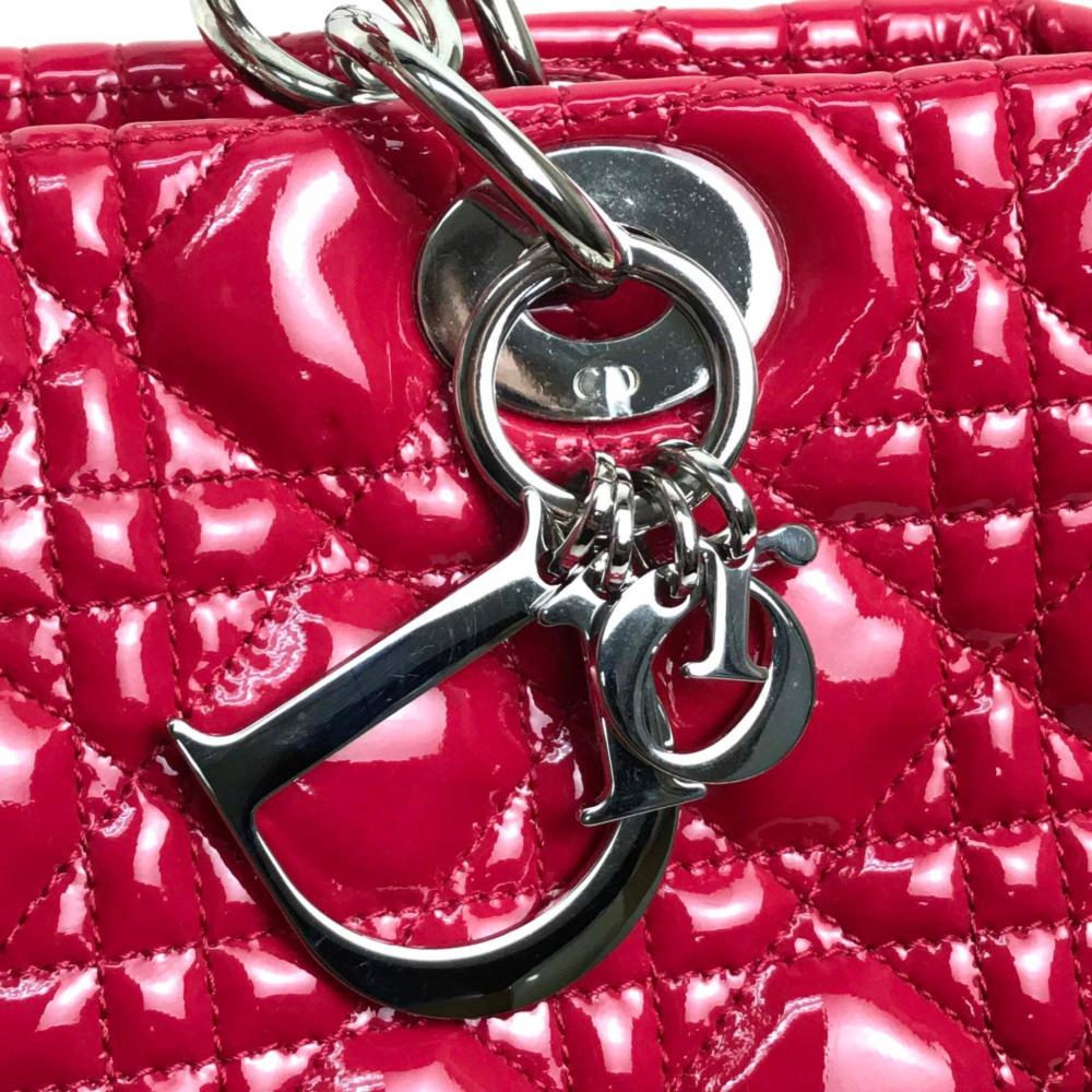 Pink Leather Dior Travel Bag