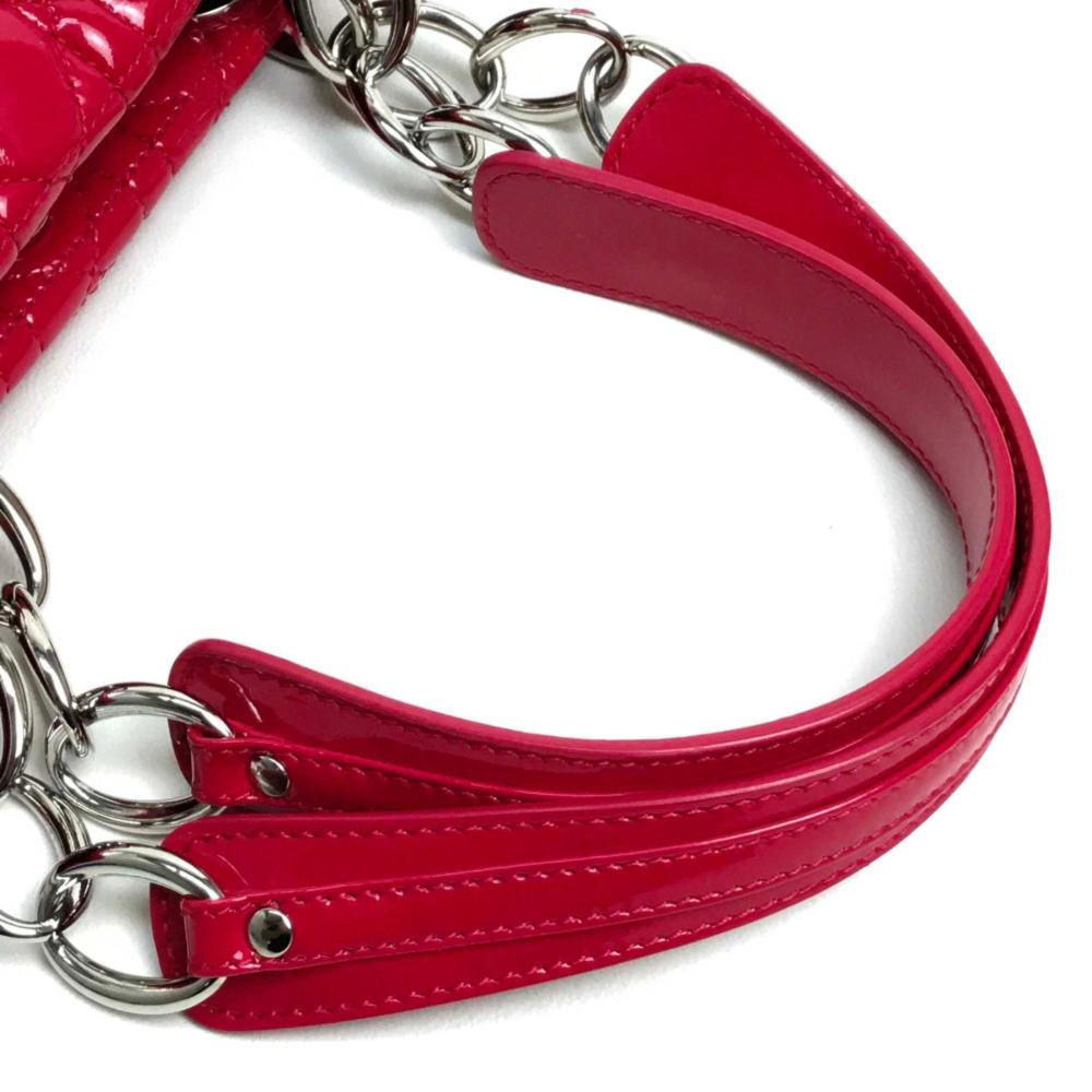 Pink Leather Dior Travel Bag