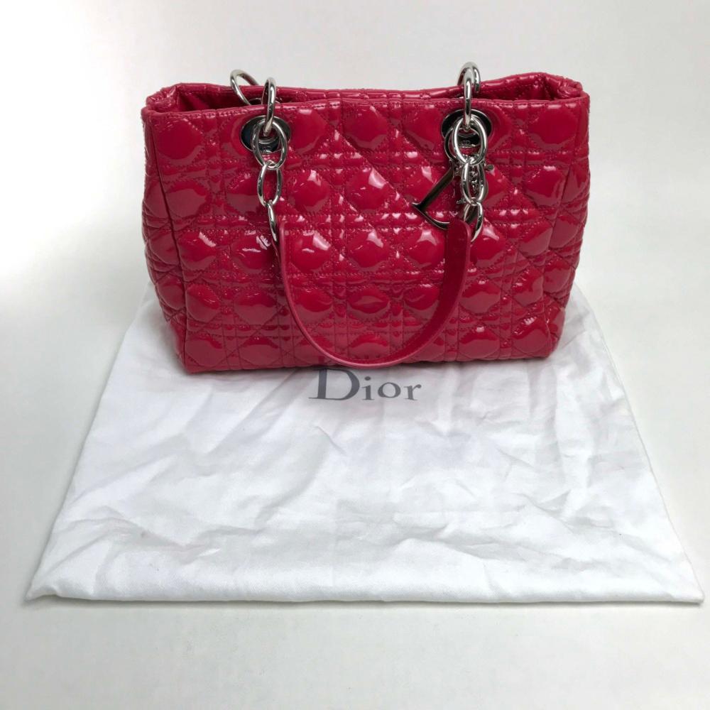 Pink Leather Dior Travel Bag