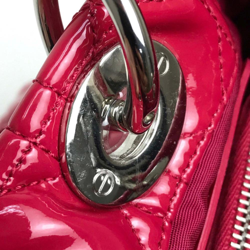 Pink Leather Dior Travel Bag