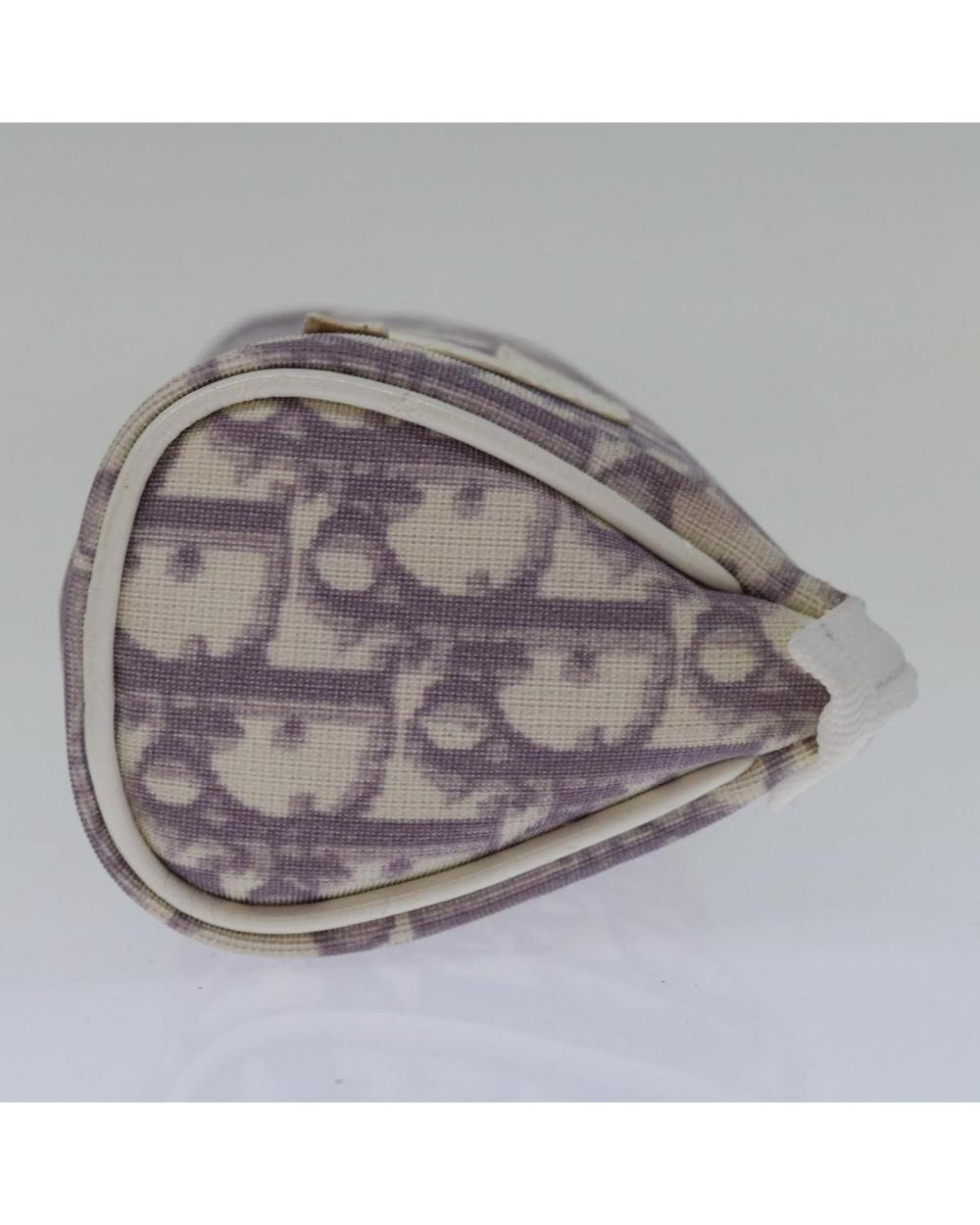 Purple Canvas Dior Cosmetic Pouch