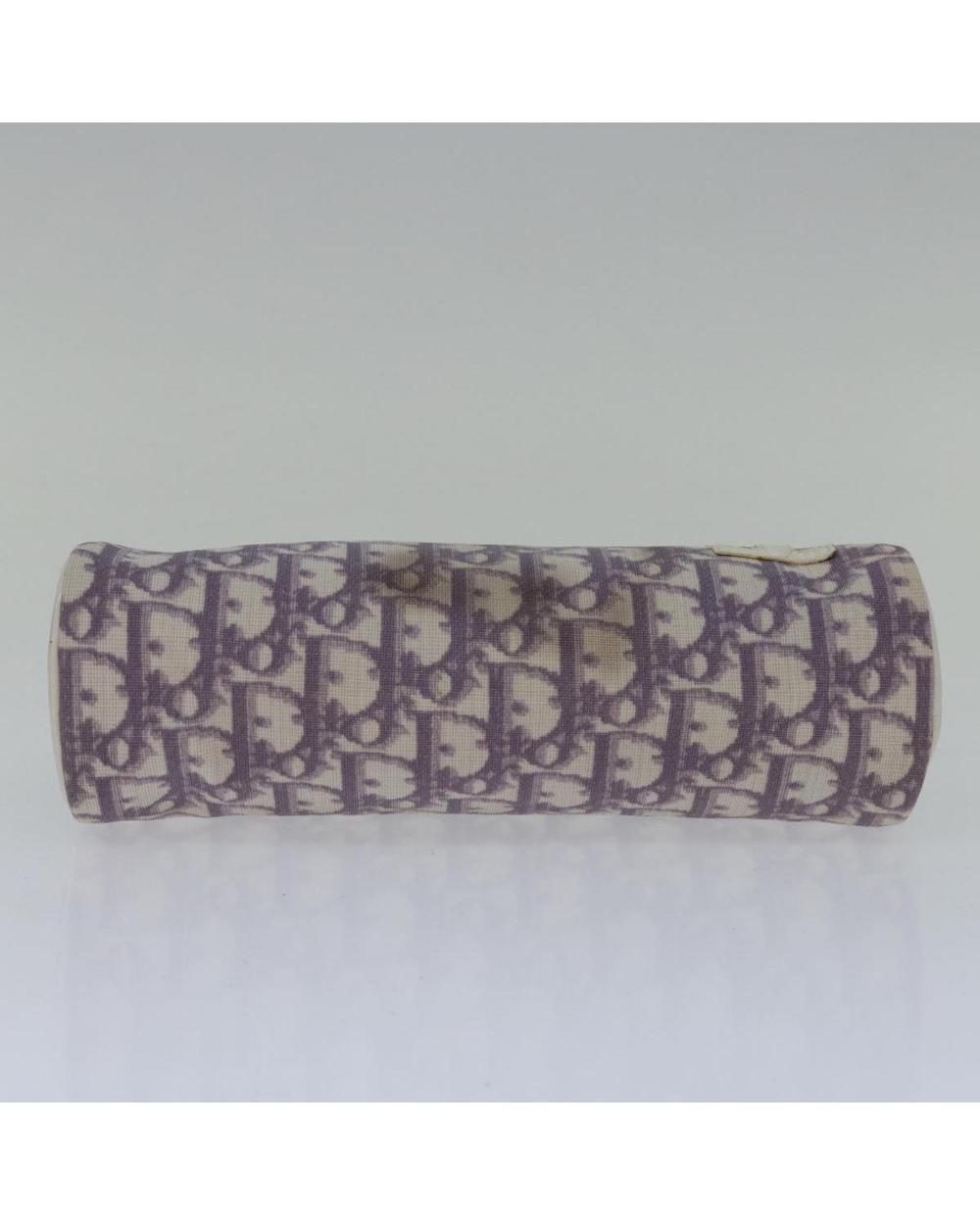 Purple Canvas Dior Cosmetic Pouch
