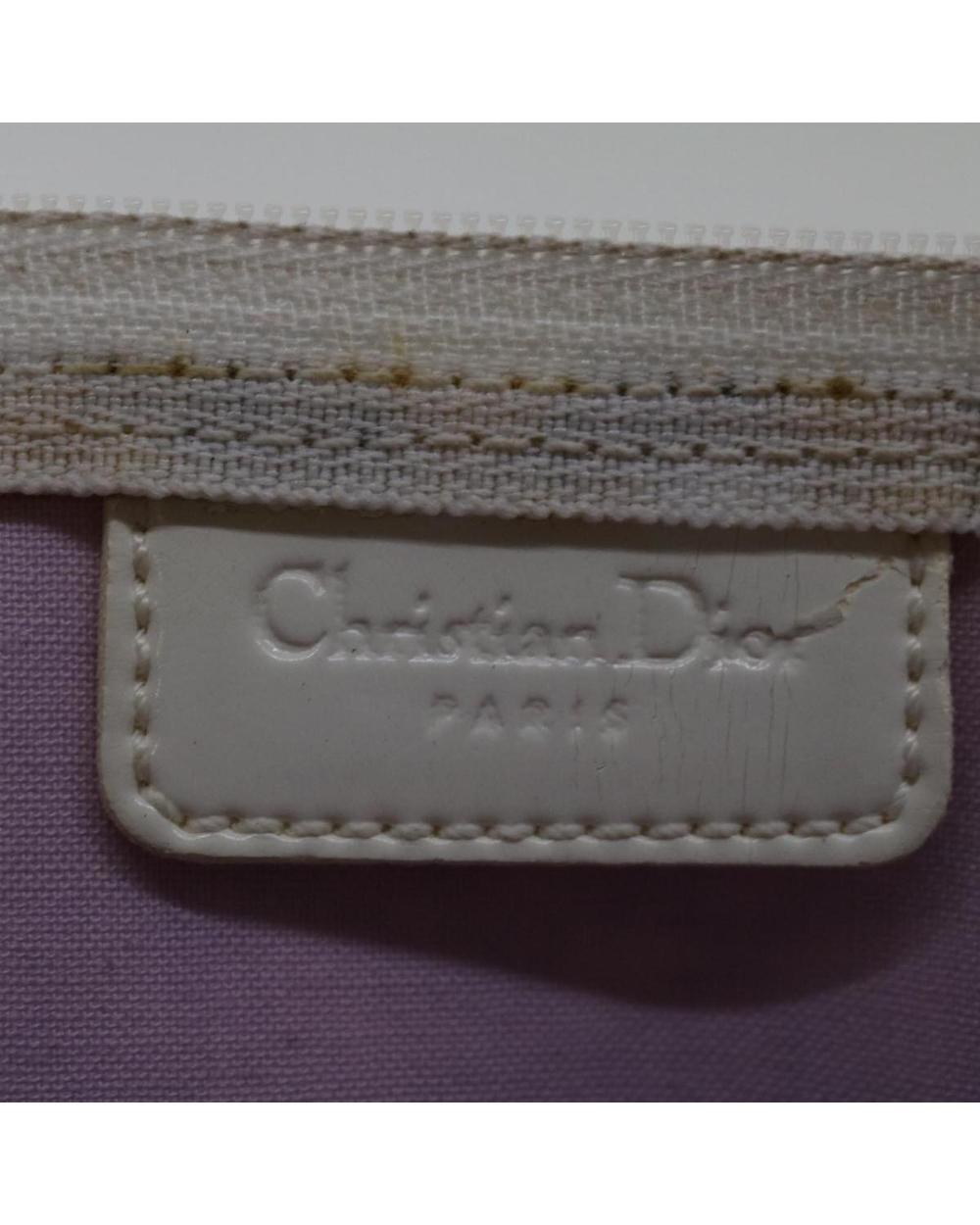 Purple Canvas Dior Cosmetic Pouch