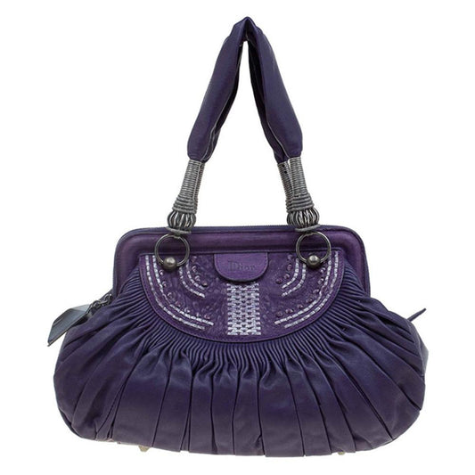 Purple Leather Dior Tote