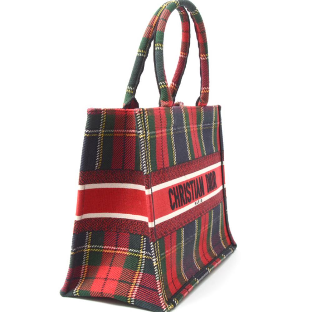 Red Canvas Dior Handbag