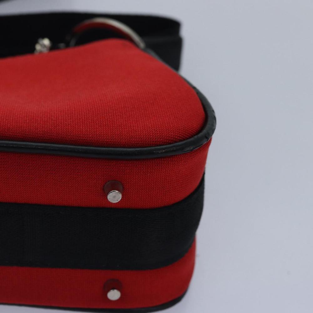 Red Fabric Dior Shoulder Bag