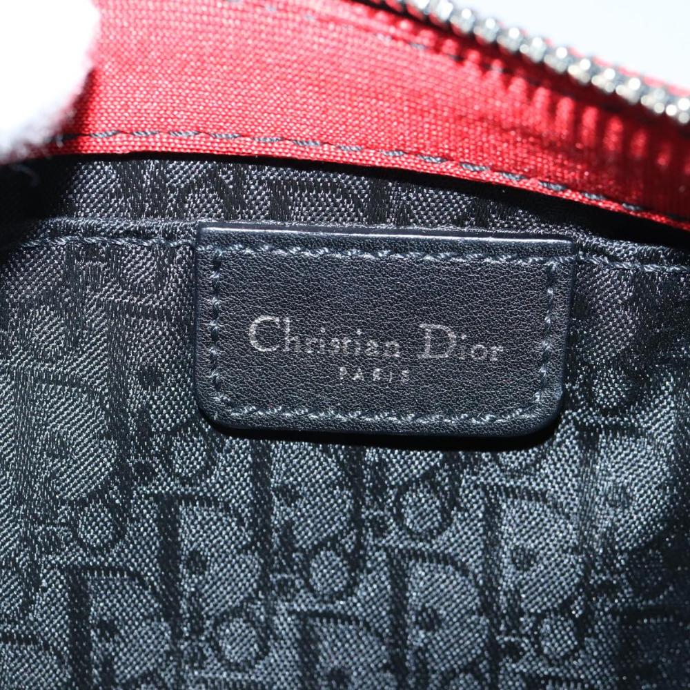 Red Fabric Dior Shoulder Bag