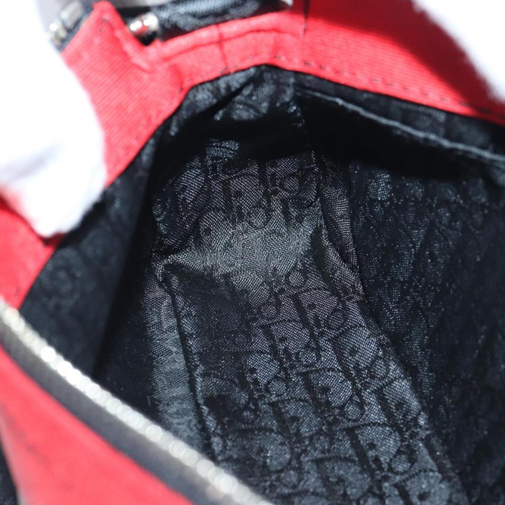 Red Fabric Dior Shoulder Bag