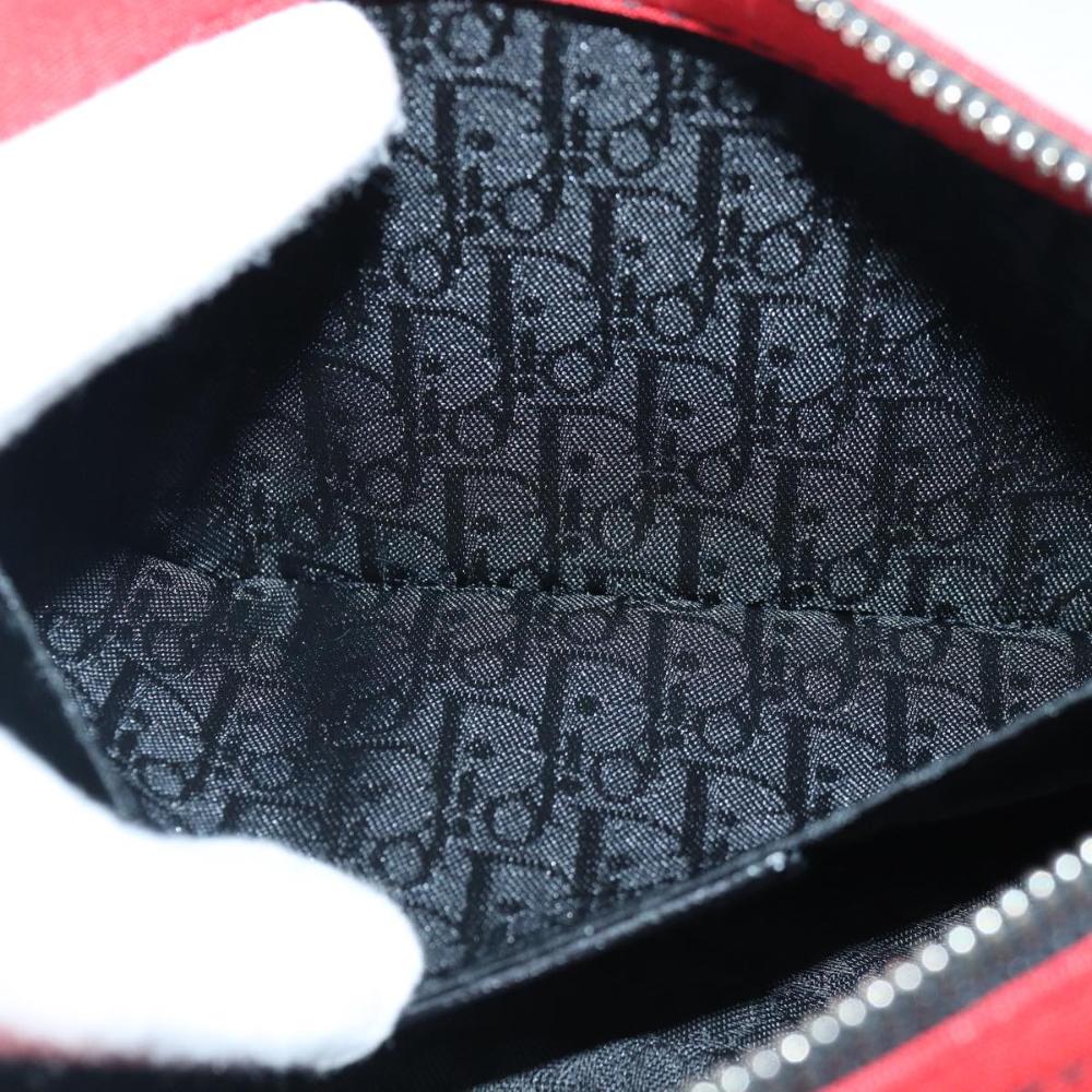 Red Fabric Dior Shoulder Bag
