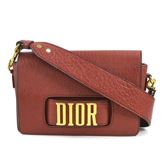 Red Fabric Dior Shoulder Bag