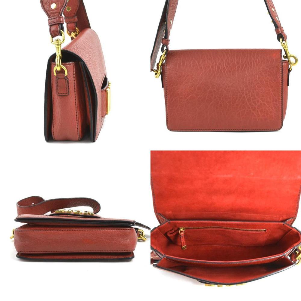 Red Fabric Dior Shoulder Bag