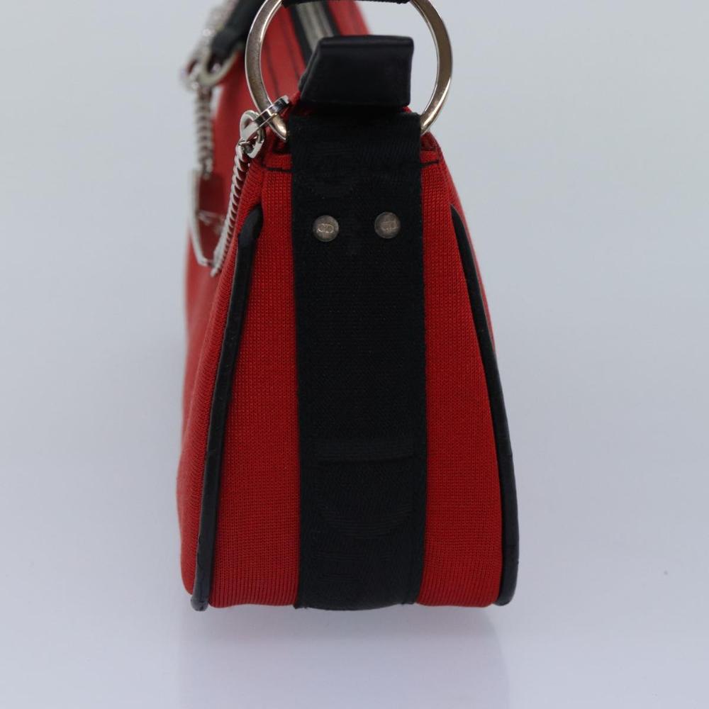 Red Fabric Dior Shoulder Bag
