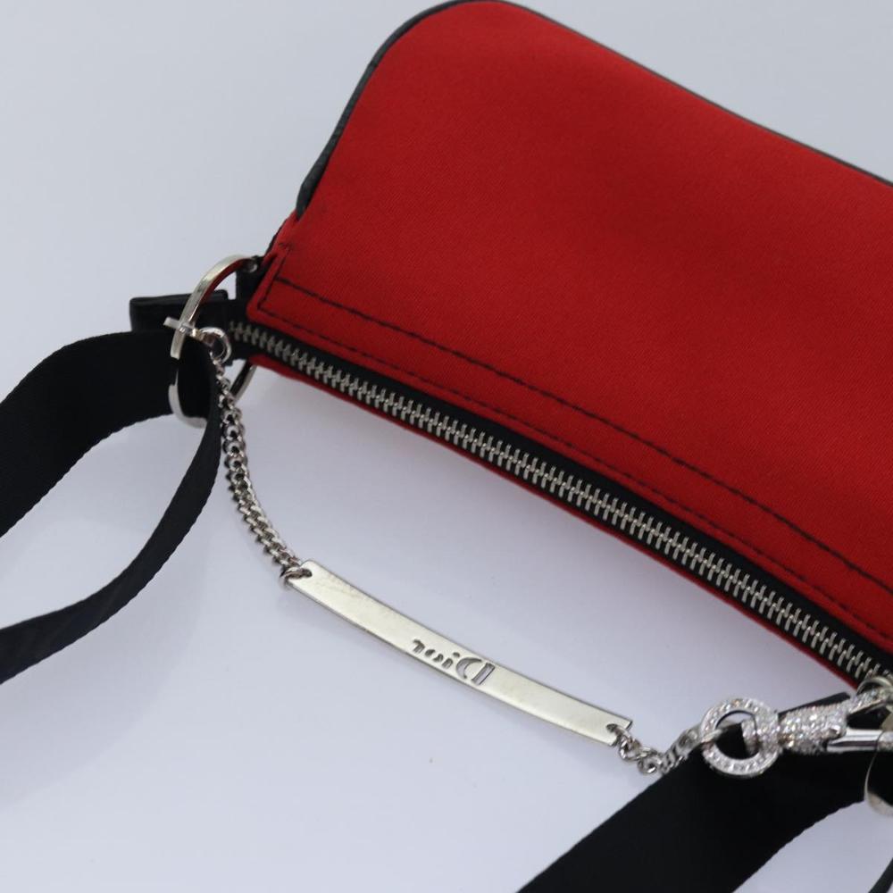 Red Fabric Dior Shoulder Bag