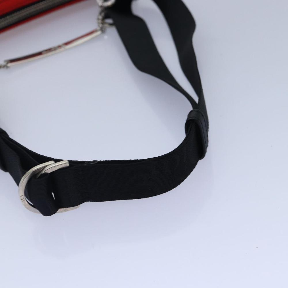 Red Fabric Dior Shoulder Bag