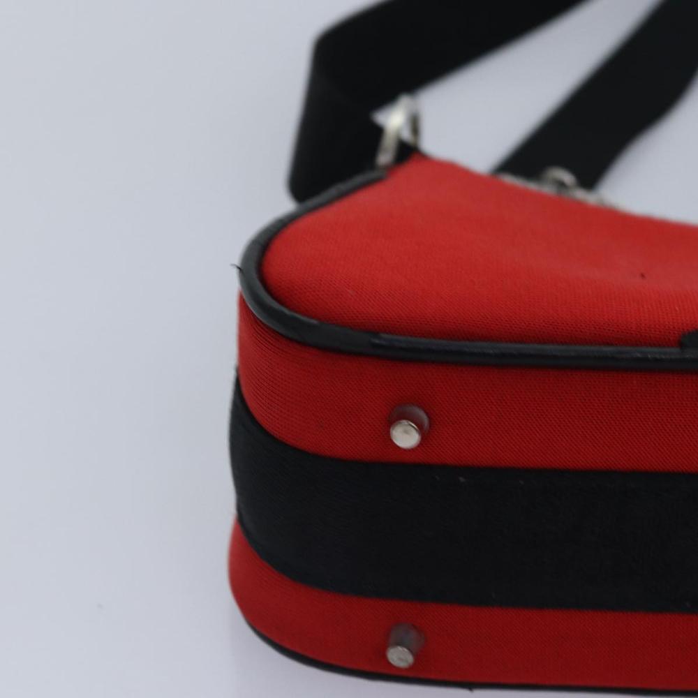 Red Fabric Dior Shoulder Bag