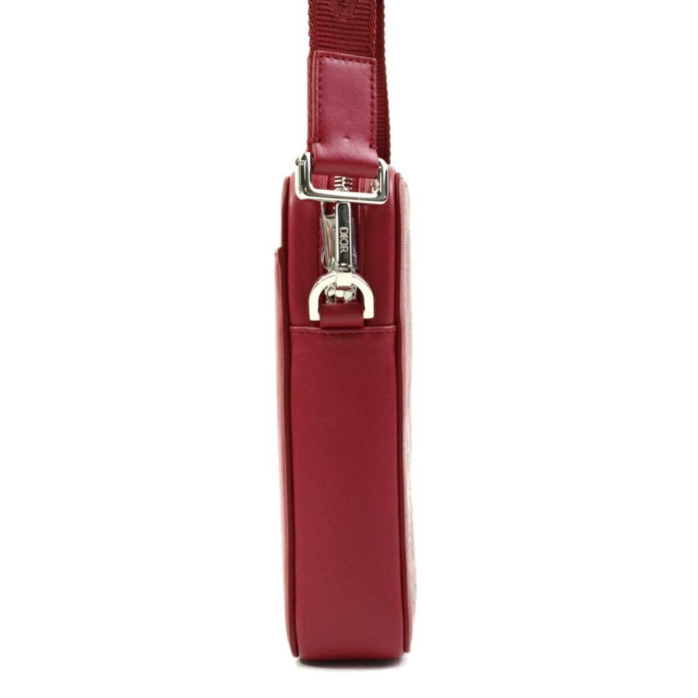 Red Leather Dior Shoulder Bag