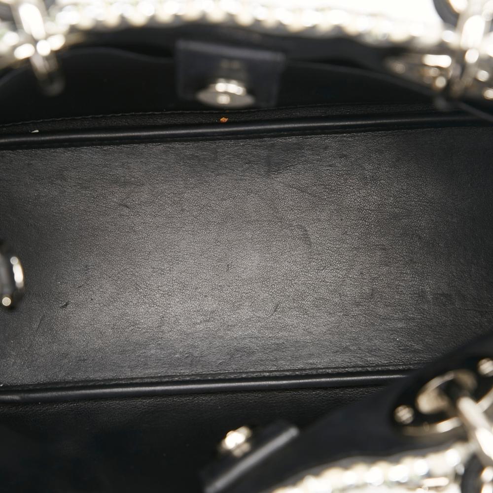 Silver Fabric Dior Lady Dior