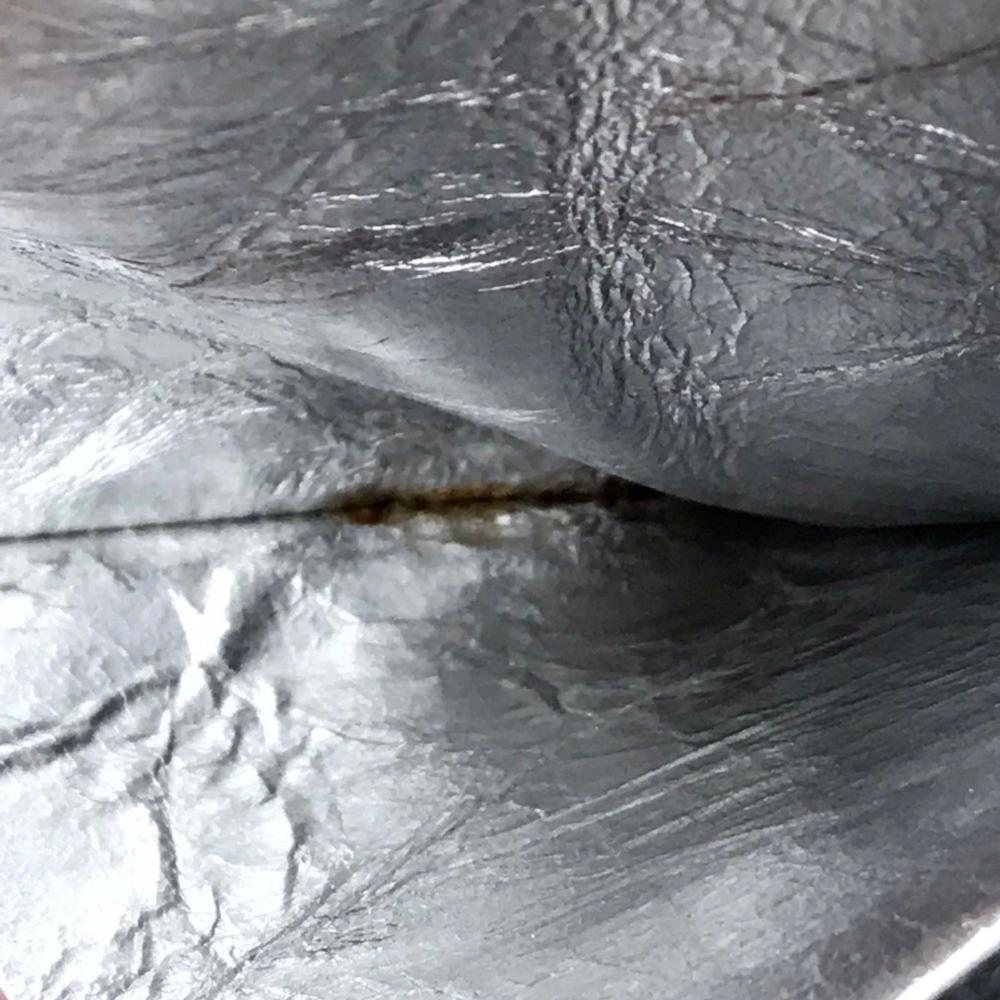 Silver Leather Dior Travel Bag