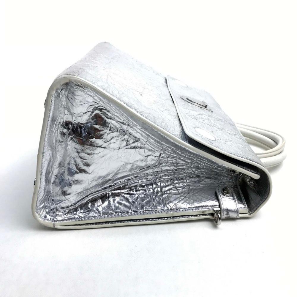 Silver Leather Dior Travel Bag