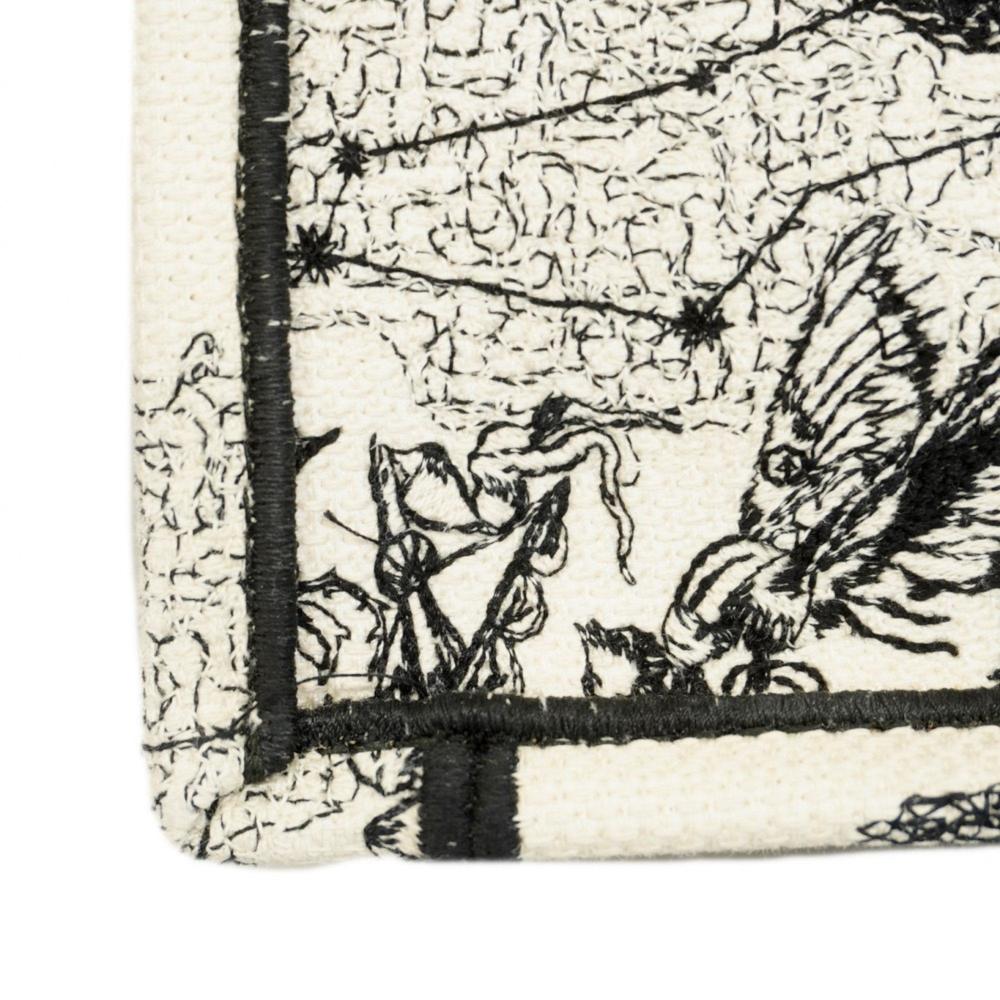 White Canvas Dior Book Tote