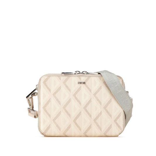 White Canvas Dior Crossbody Bag