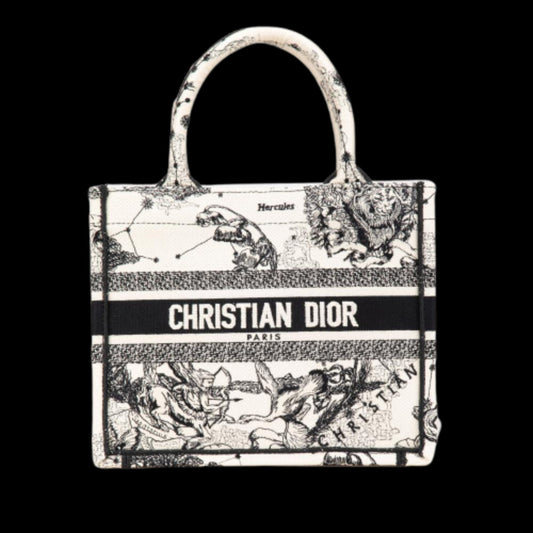 White Canvas Dior Tote