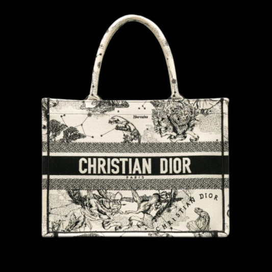 White Canvas Dior Tote