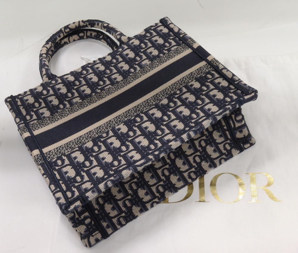 White Canvas Dior Tote
