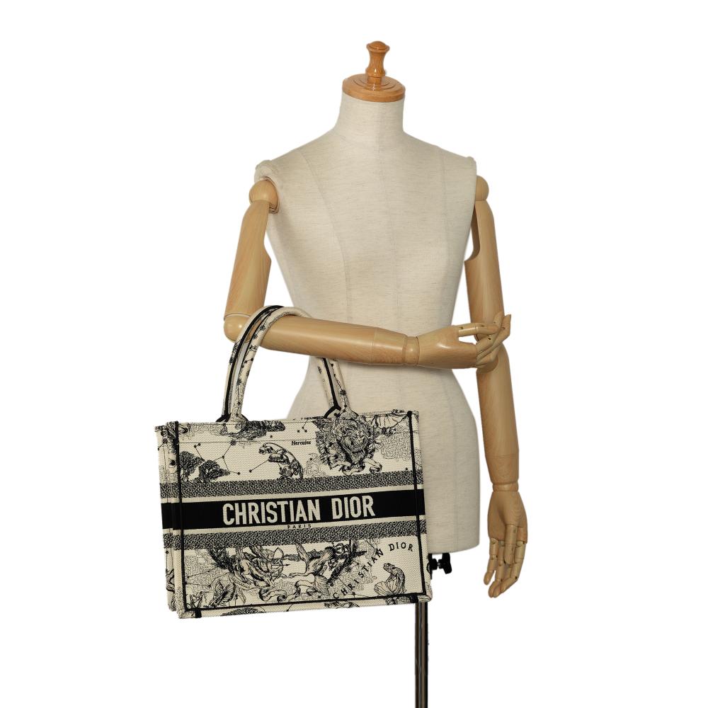 White Canvas Dior Tote