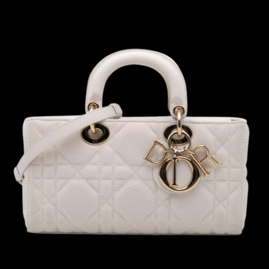 White Fabric Dior Lady Dior