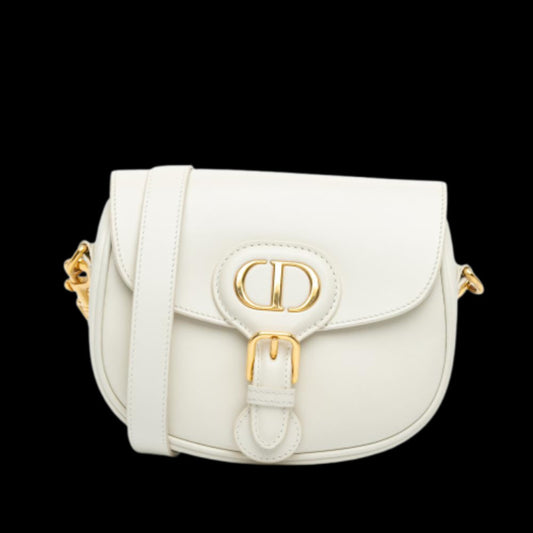 White Leather Dior Crossbody Bag