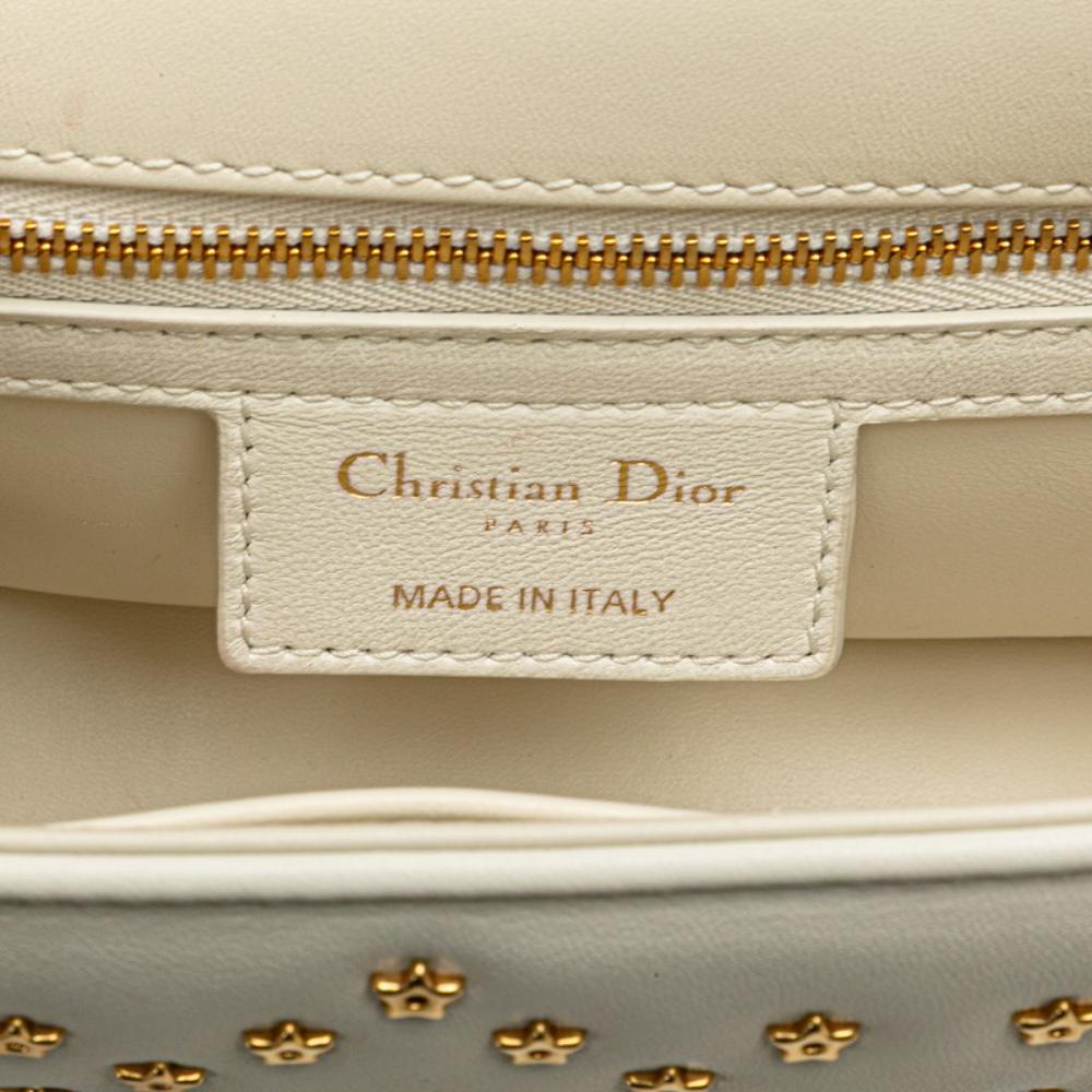 White Leather Dior Crossbody Bag