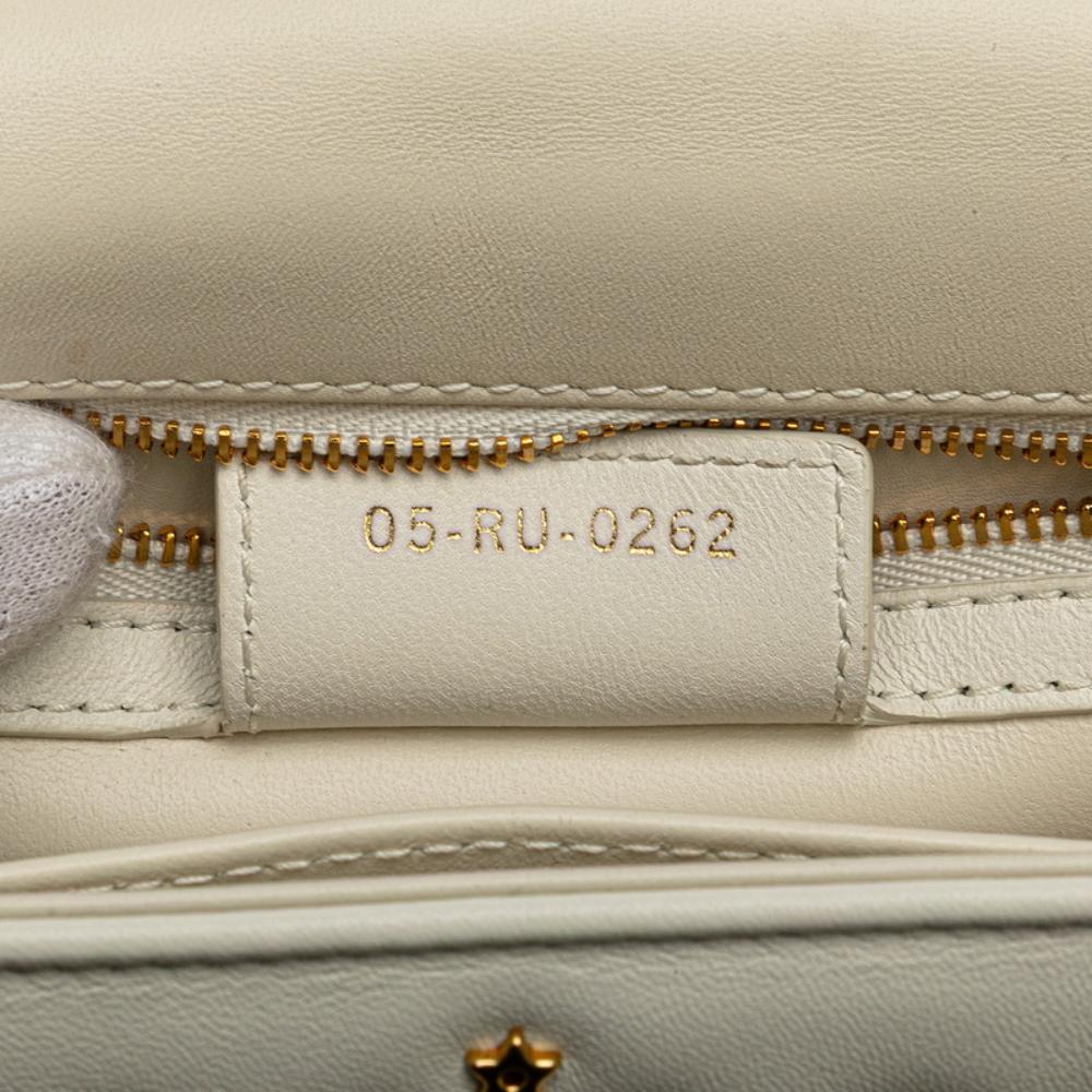 White Leather Dior Crossbody Bag