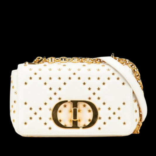 White Leather Dior Crossbody Bag